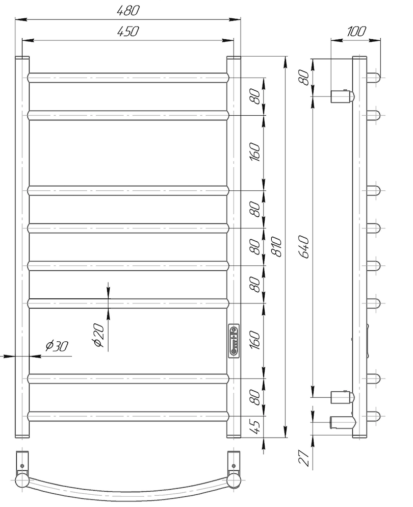 Ladder 8 Schwarz