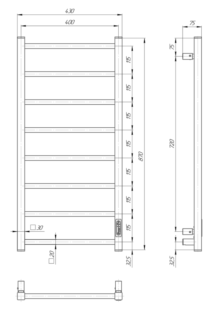 Atria 8 Schwarz