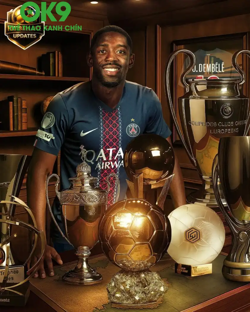 Dembele muốn được tăng lương sau mùa giải thành công rực rỡ cùng PSG. (Ảnh: kiddojunior10)
